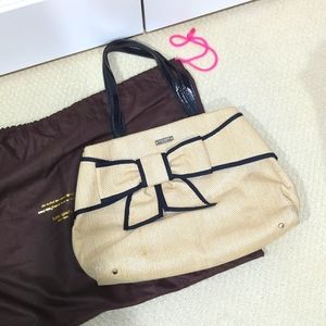 Kate Spade straw handbag w/ dust bag